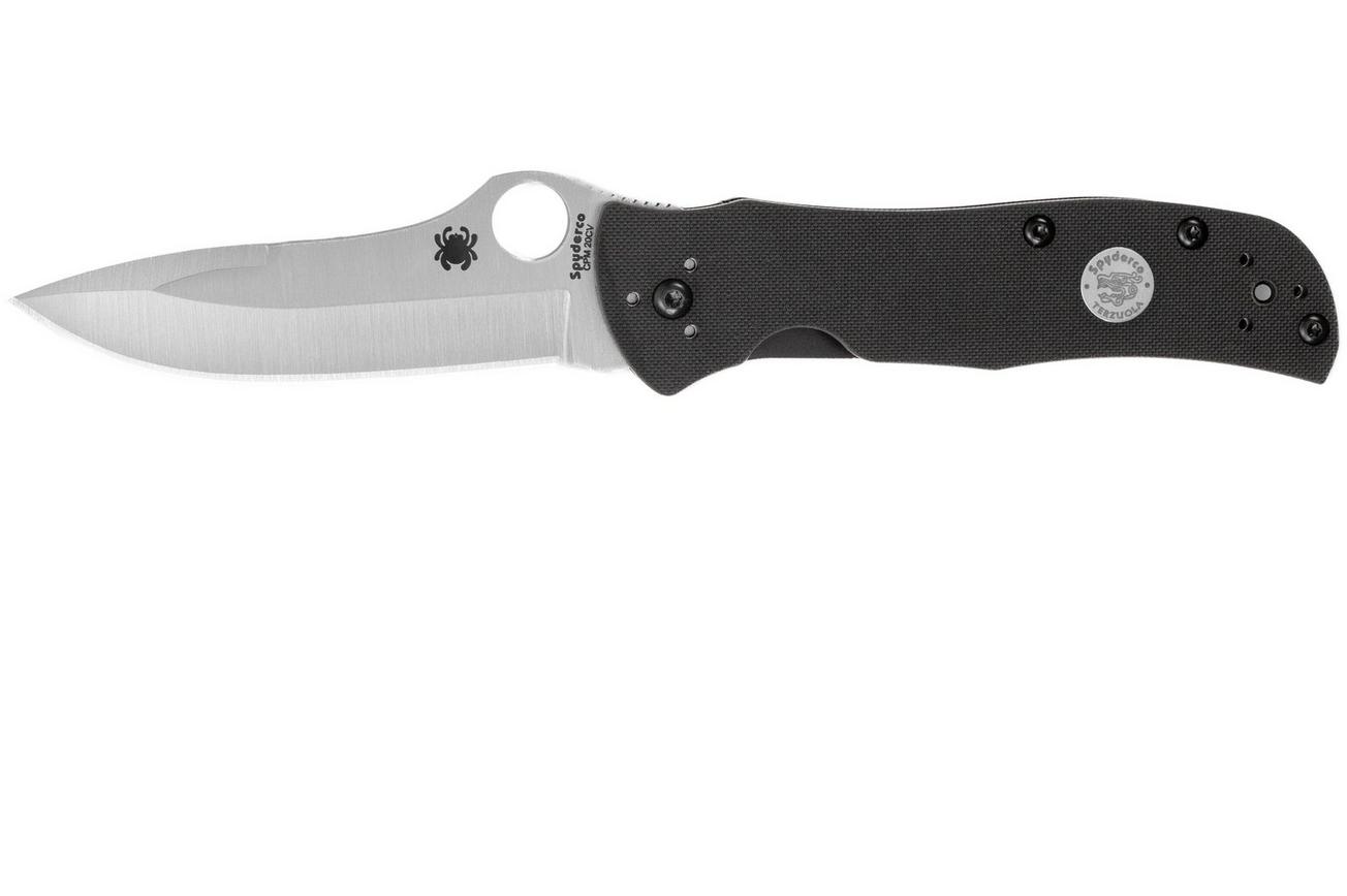 Spyderco Starmate C55G20CVP Satin CPM 20CV, Black G10, Sprint Run zakmes, Bob Terzuola design