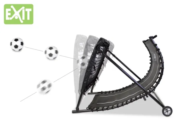 EXIT Rebounder Training Station, Rektangulær, Justerbar vinkel, Multi-station rebounder, Sort