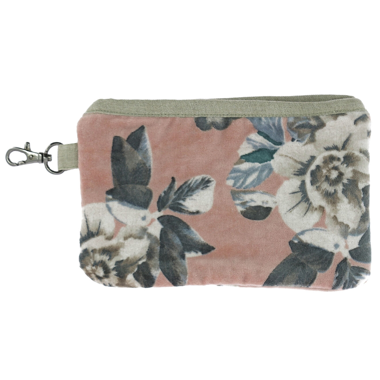 En Fil d'Indienne Trousse plate Anémone blush - 20x13 cm