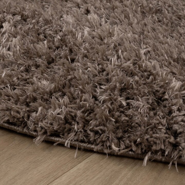 Ovaal Shaggy vloerkleed - Blaze Taupe