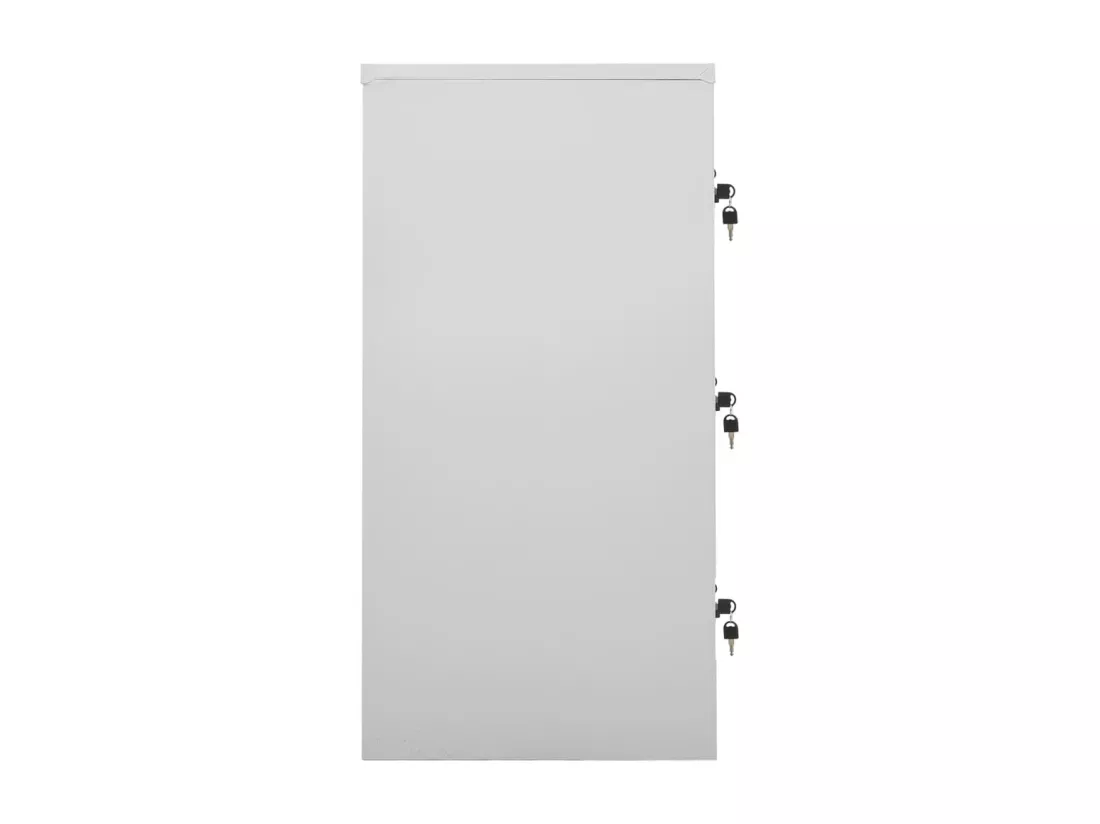 Armoires à casiers 2 pcs Gris clair 90x45x92,5 cm Acier