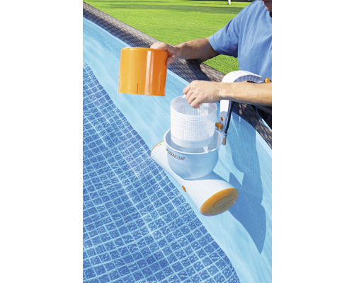 Bestway® Flowclear™ Skimatic™ 2-in-1 hangende skimmer/filterpompcombinatie 2.574 l/u, 48 W