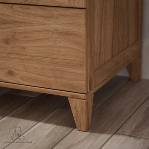 Armoire 2 portes NAÏA BOIS Naturel - THEO