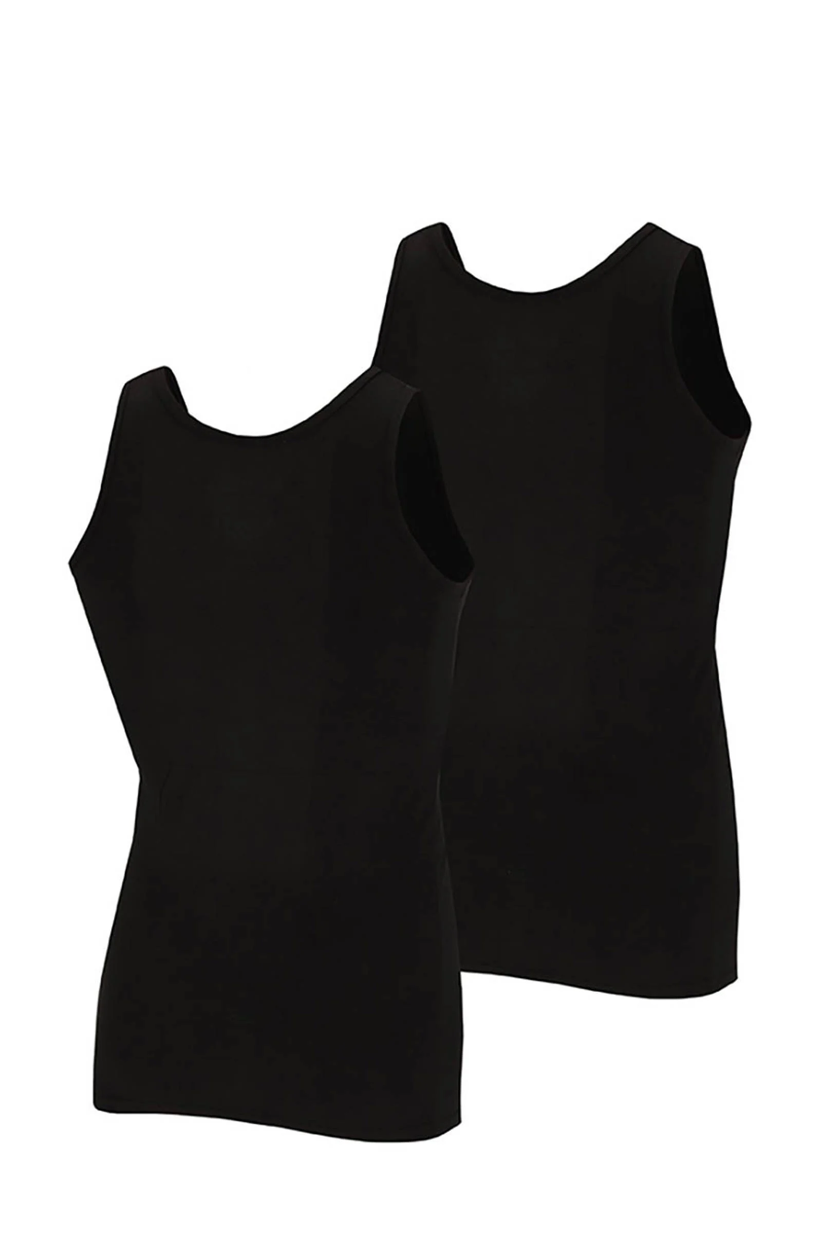 Apollo hemd met bamboe (set van 2) zwart