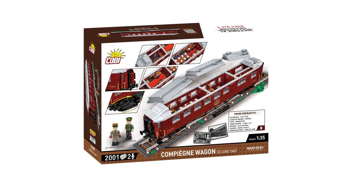 COBIHistorical Collection - Compiègne Wagon (22 June 1940) Constructiespeelgoed