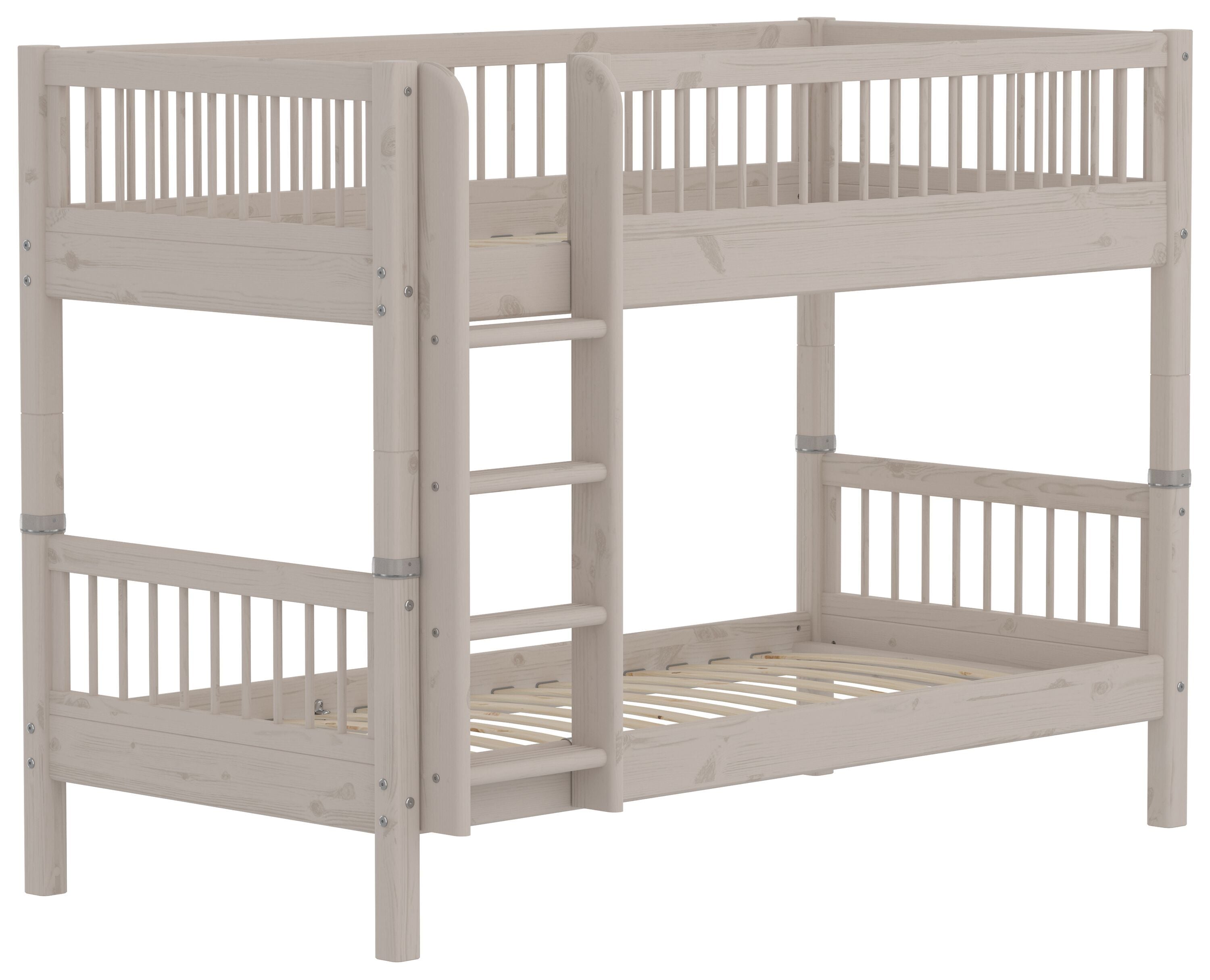 Flexa CLASSIC Leiter gerade Etagenbett - Grau / B: 110.0 cm x T: 210.0 cm x H: 154.0 cm