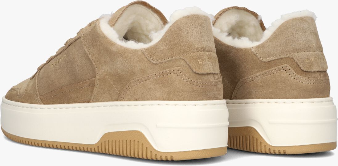 cognac nubikk lage sneakers basket teddy