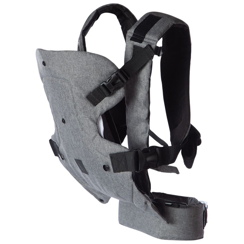 Porte-bébé Willy 4 positions - Gris - Ecru