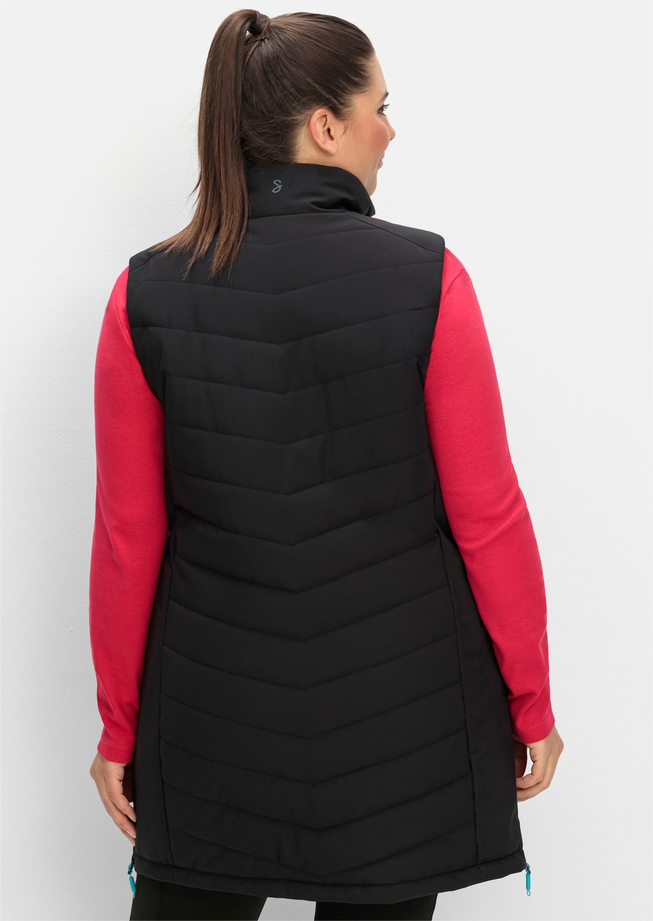 Sheego Langjacke ohne Kapuze