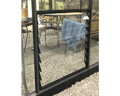 Halls Qube 60 x 60 cm zwarte lamellenventilator