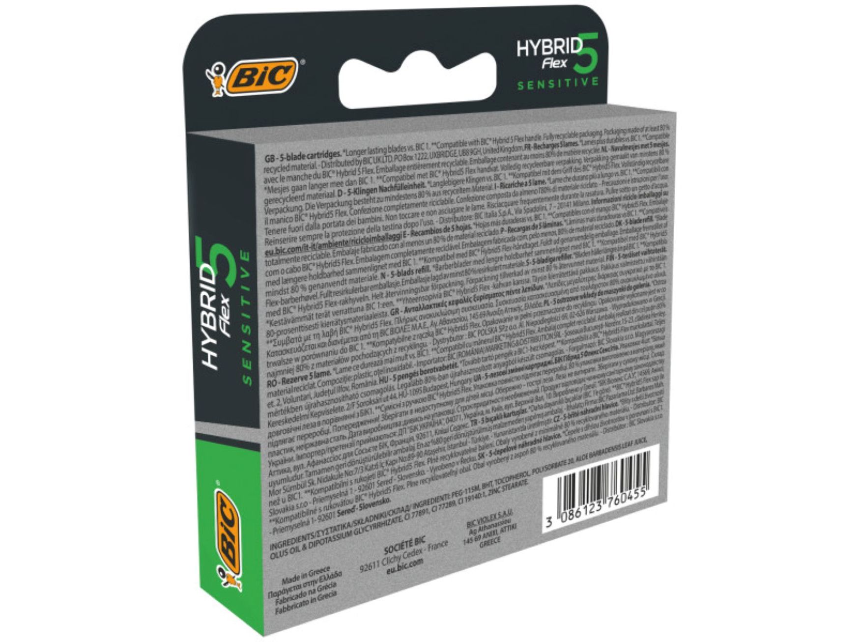 CARREGADOR BIC HYBRID 5 SENSITIVE 4 UN