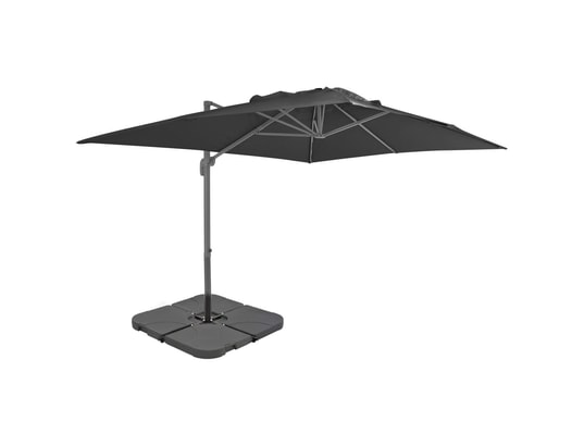 VIDAXL - Parasol avec base portable anthracite