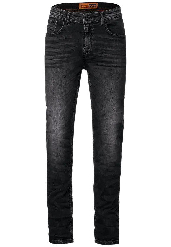 Regular Fit Jeans - black havy random wash