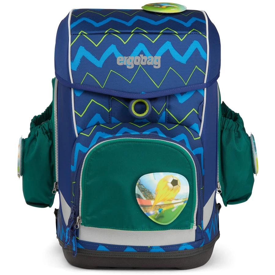 Ergobag Zubehör PackCuboCubo LightWide Fluo - Seitentaschen Zip-Set 3tlg. dunkelgrün