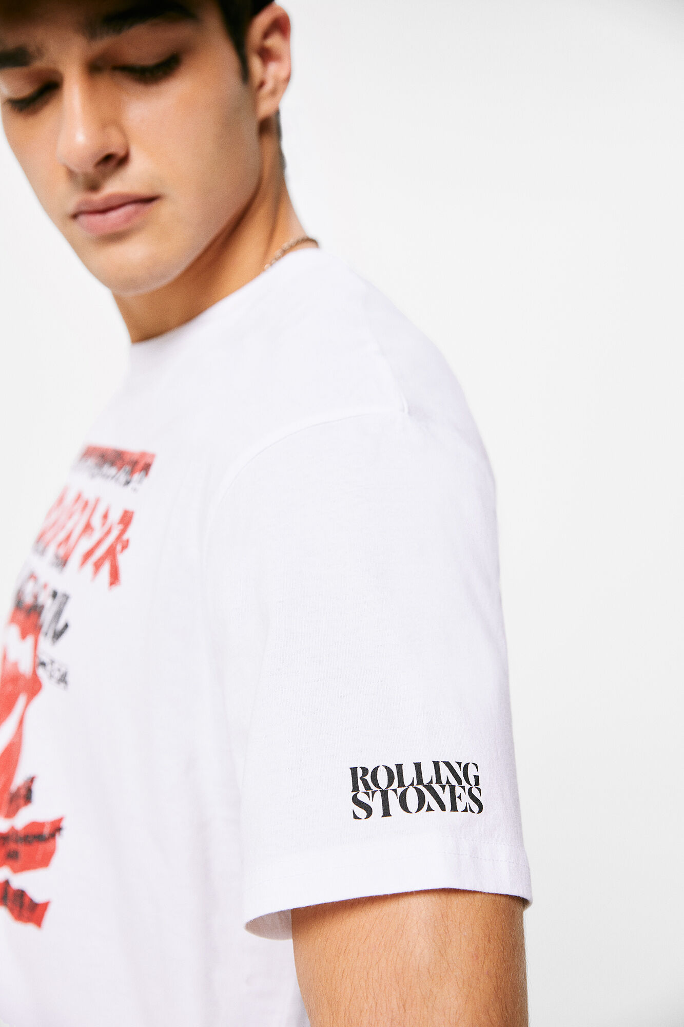 Camiseta Rolling Stones - branca