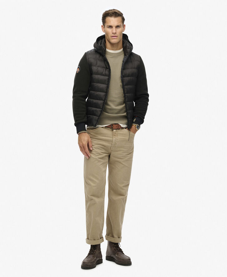 Superdry HOODED STORM FLEECE BOMBER Black