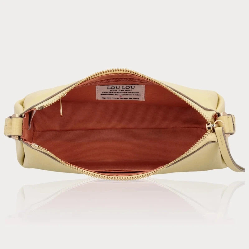 LouLou Essentiels Lisa Baguette tas Yellow Sorbet