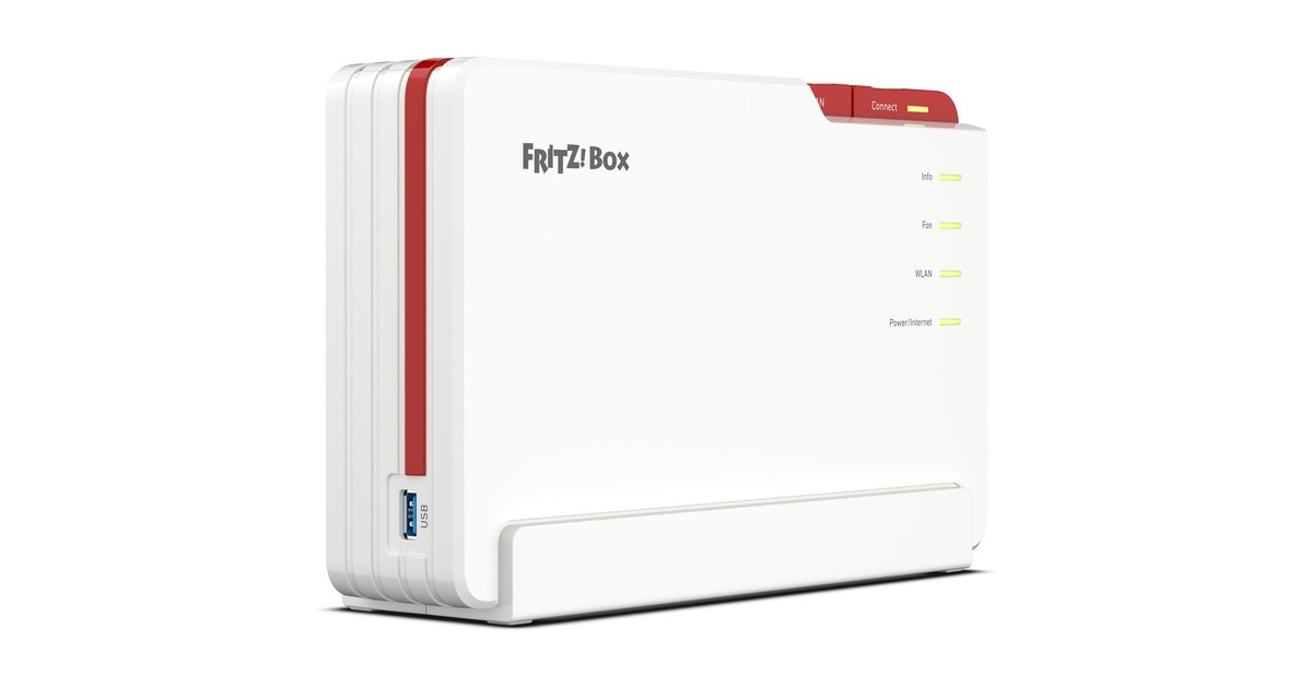 FRITZ!Box 5690 Pro Edition International router  (Wit/rood, Mesh Wi-Fi)
