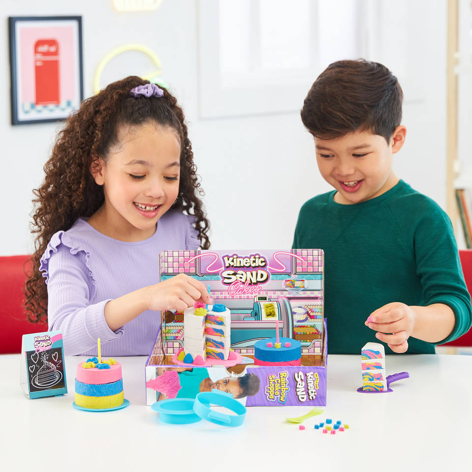 Kinetic Sand speelzand regenboog taartwinkel