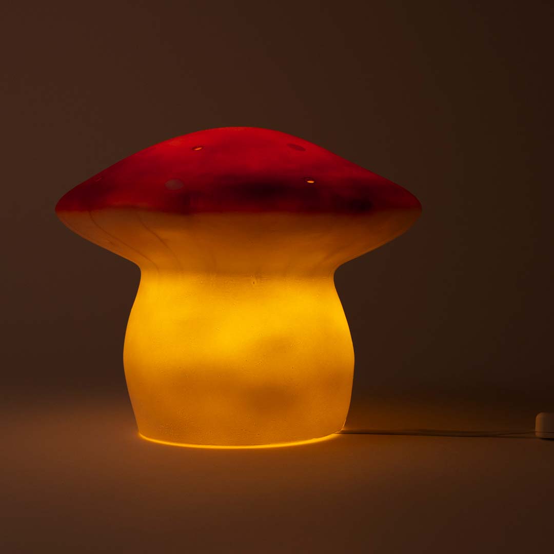 egmont toys heico lamp vliegenzwam - rode baksteen - 20 cm