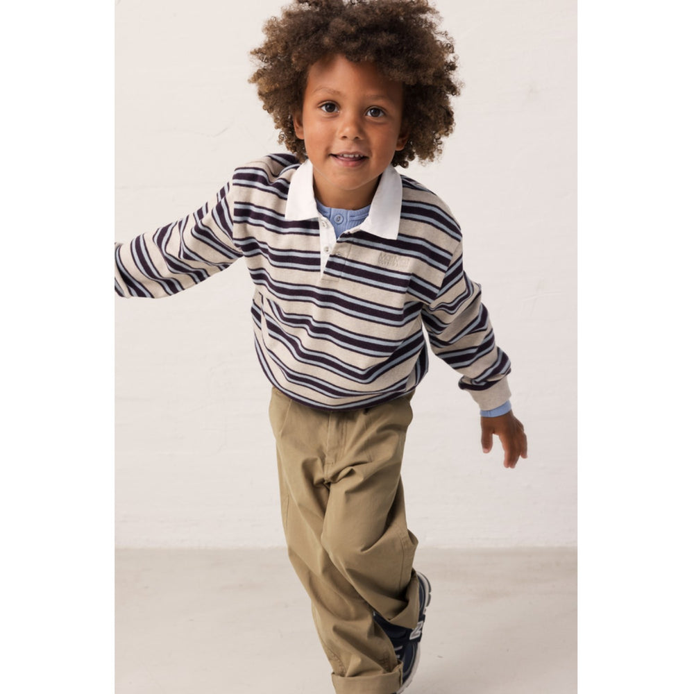Køb MarMar Modal Sweat College Stripe Thanos Polo Bluse