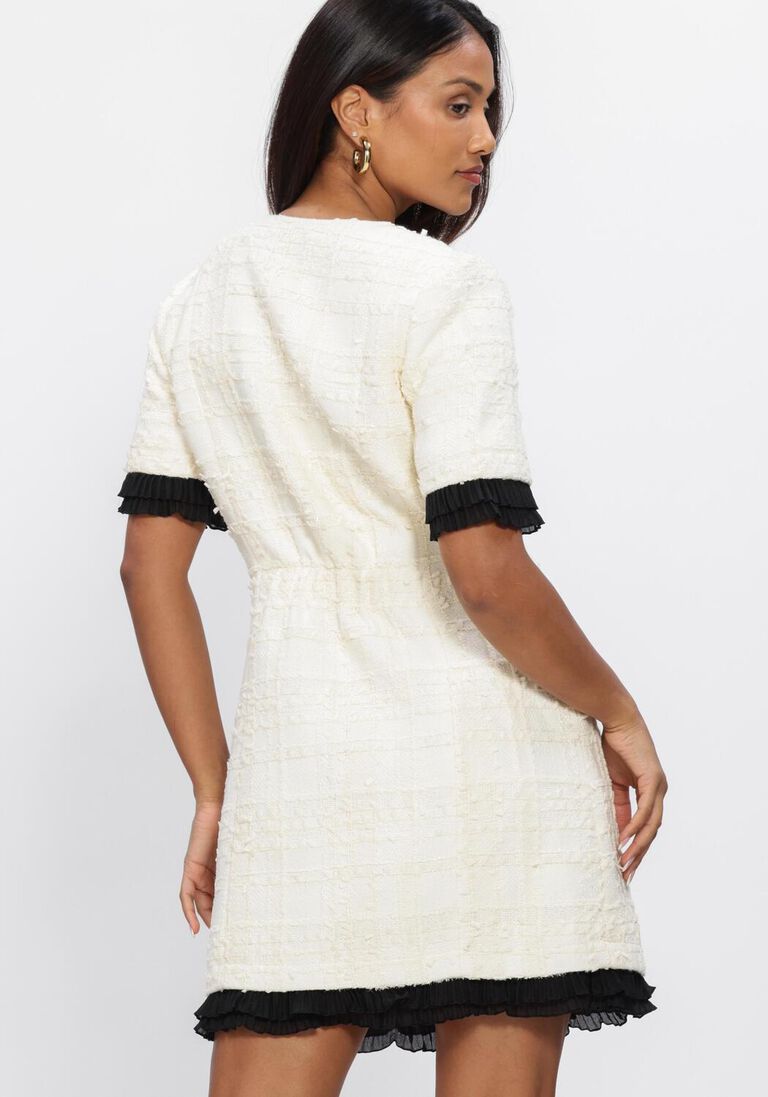 gebroken wit bruuns bazaar mini jurk gaussiabbzenny dress