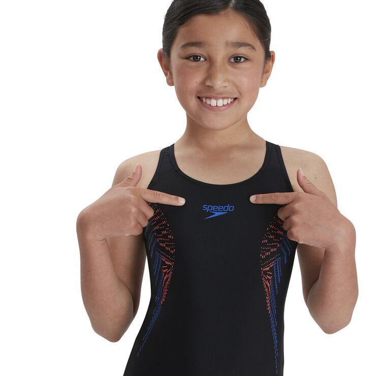 Speedo Placement Muscleback badedragt Sort
