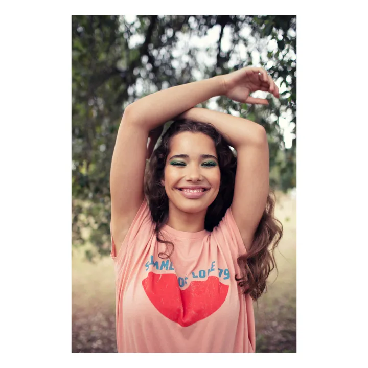 Sisters Department T-shirt Louise Coton et Lin | Corail