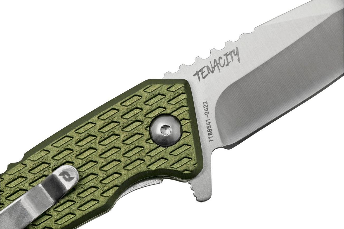 Schrade Tenacity 1159317, groen aluminium, zakmes
