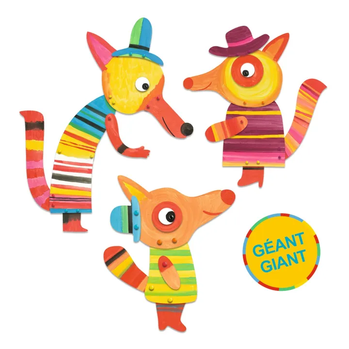 Djeco Coffret de peinture La famille renard