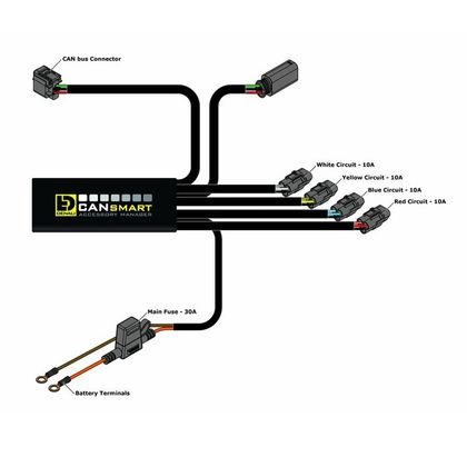 Faisceau Plug&Play Denali CANsmart Plug-N-Play Gen II pour BMW Universel - Noir