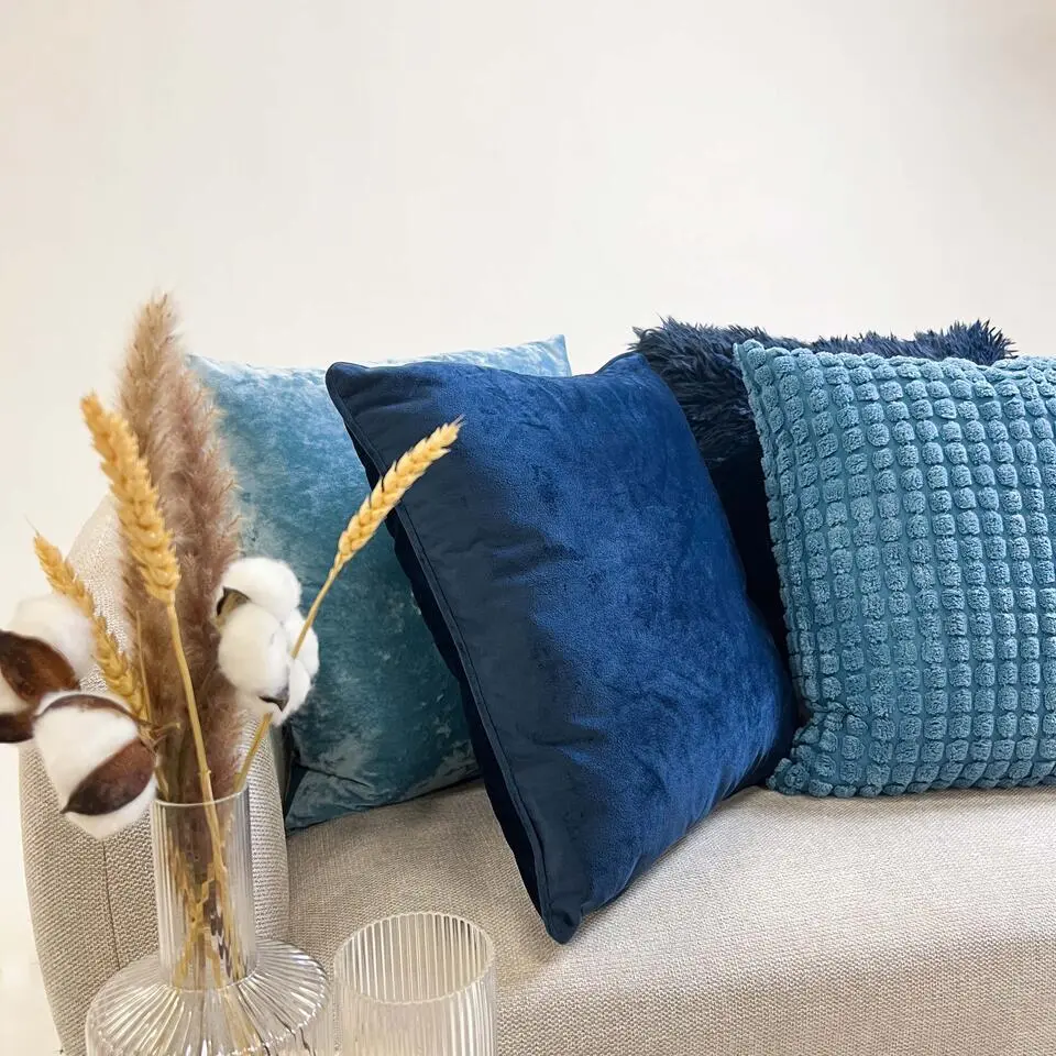 Sierkussen Finn - Insignia Blue - 45x45 cm