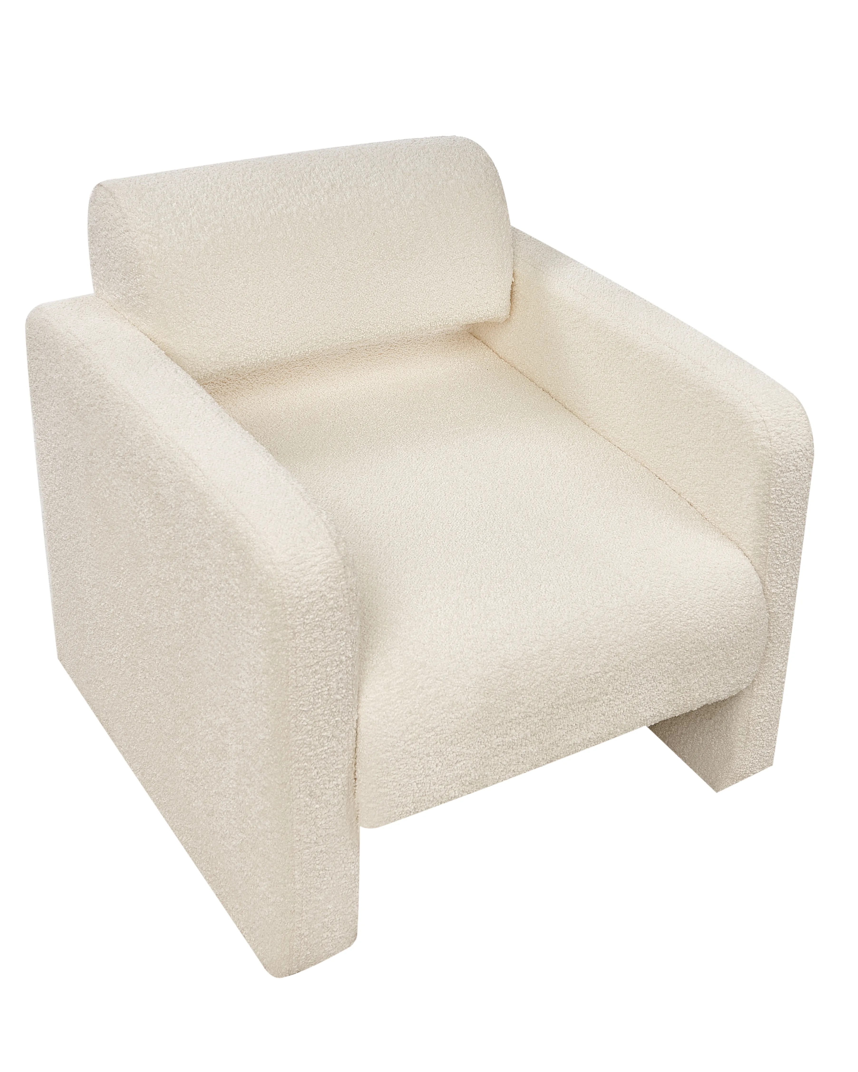 Fauteuil HALLSBERG Bouclé Gebroken wit