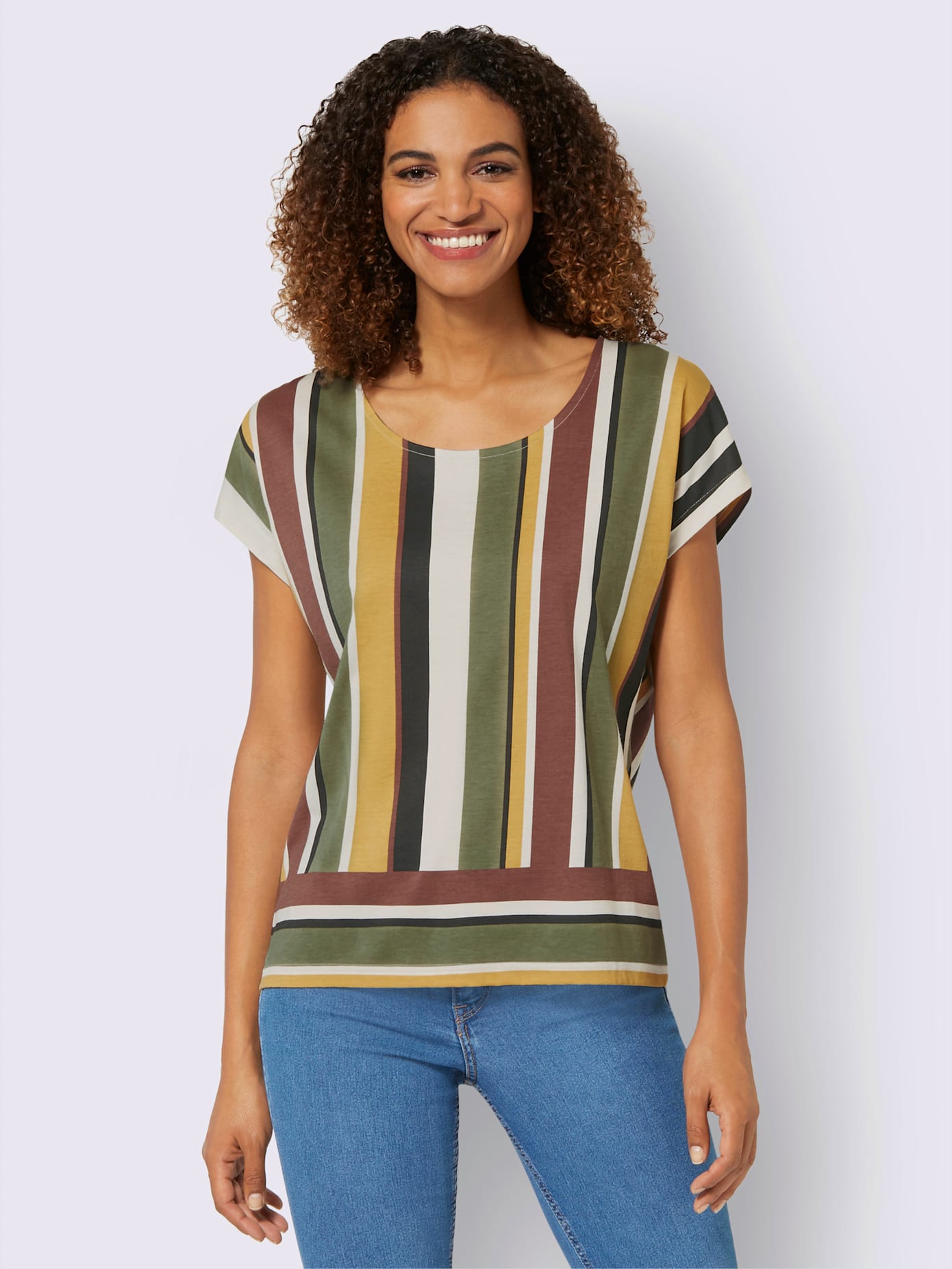 T-shirt à rayures 50% coton