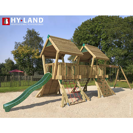 HY-LAND Q projekt 4 legeplads inkl. Swing X'tra gyngemodul