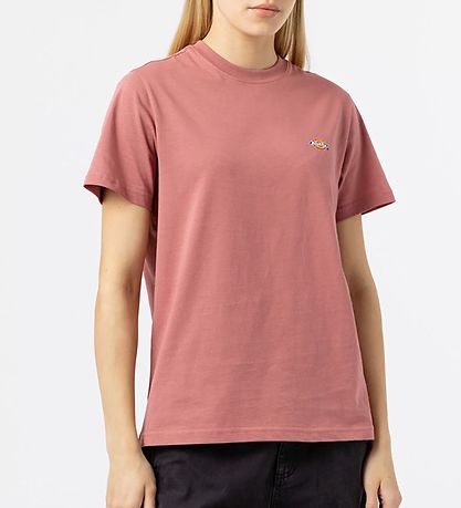 Dickies T-shirt - Mapleton - WitheRød Rose