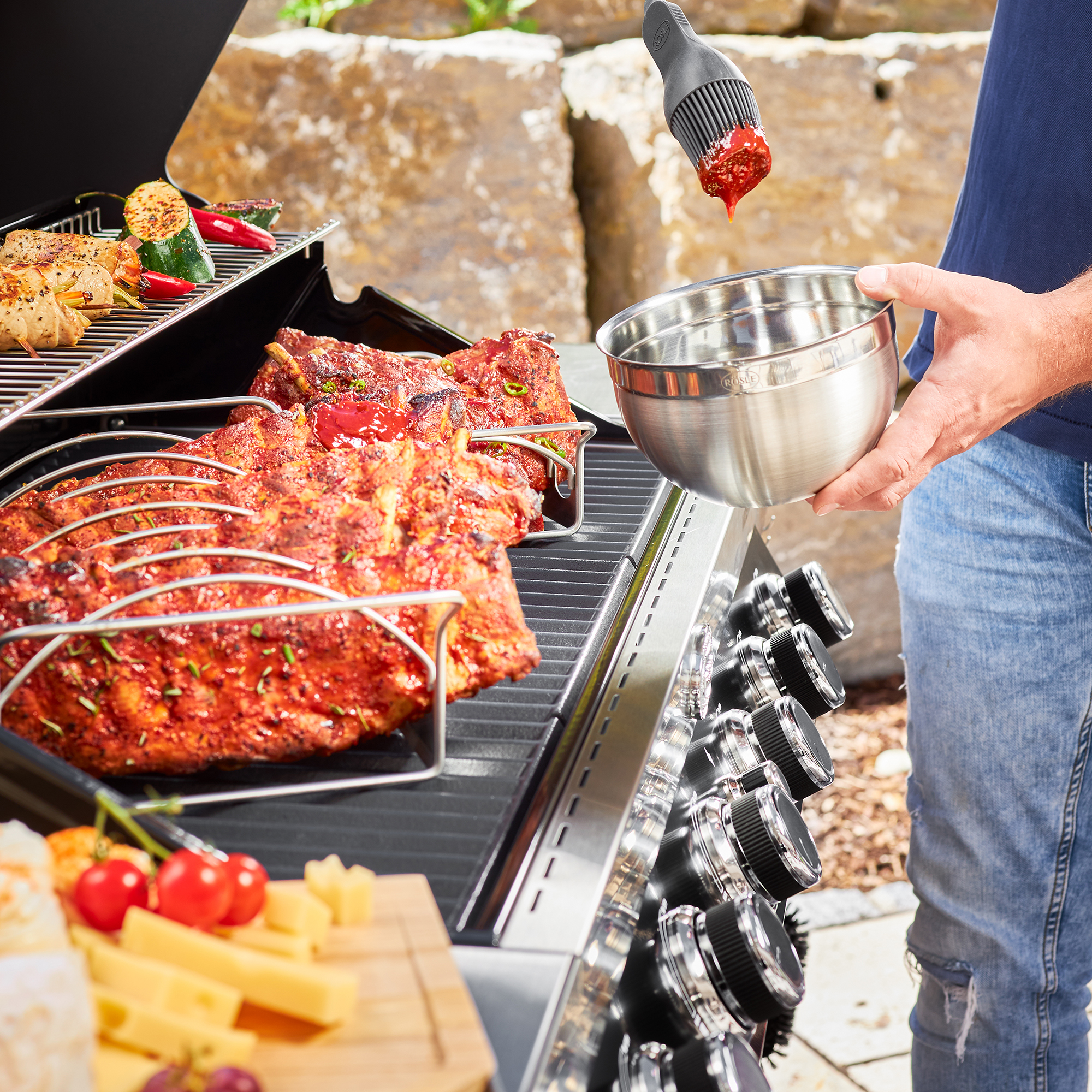 Gasgrill BBQ-Station VIDERO G6-S Vario+ schwarz 50 mbar