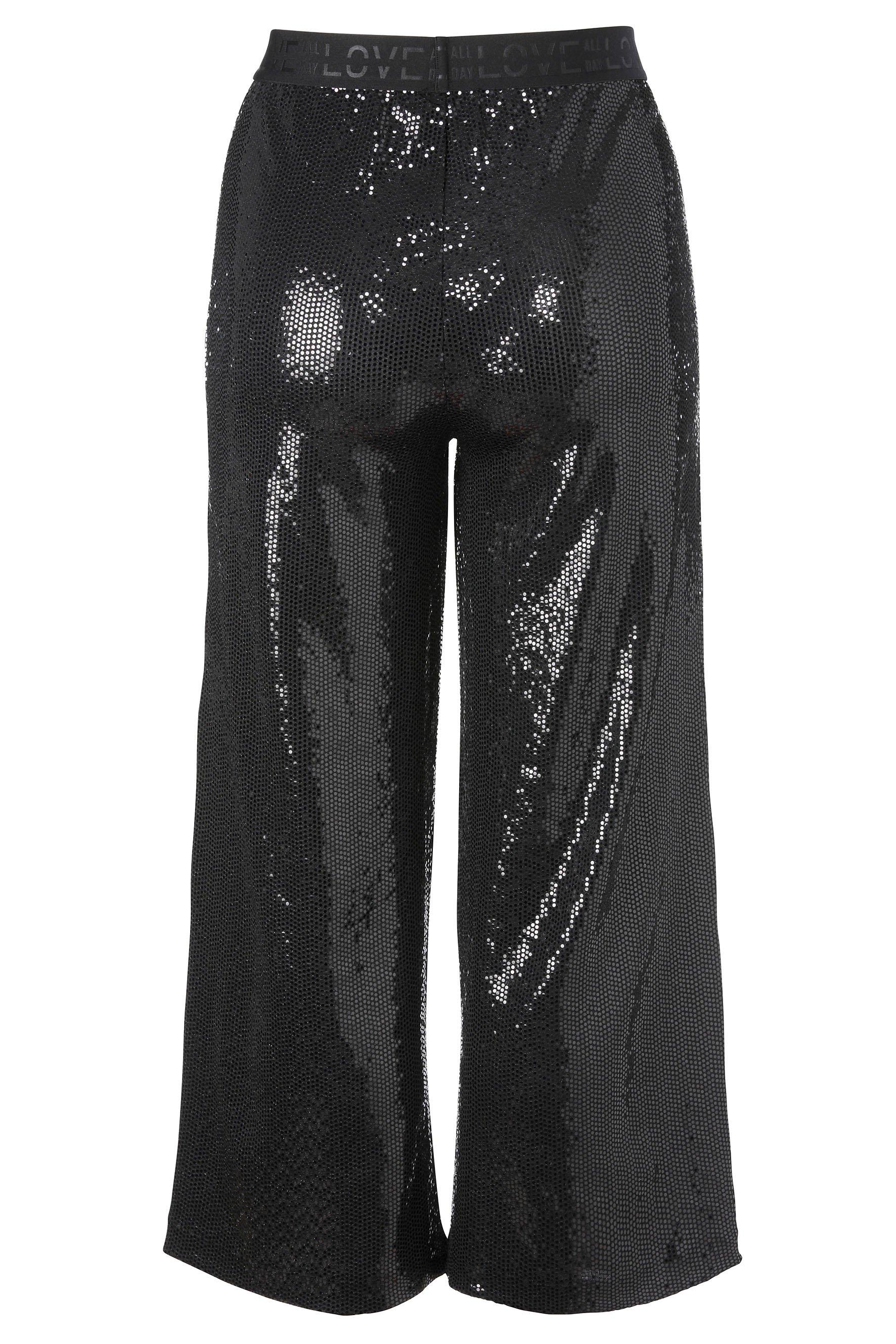Culotte in Paillettenoptik, mit Gummibund