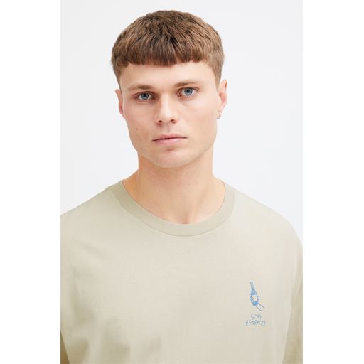 Solid Ismail T-shirt, Oatmeal, XL