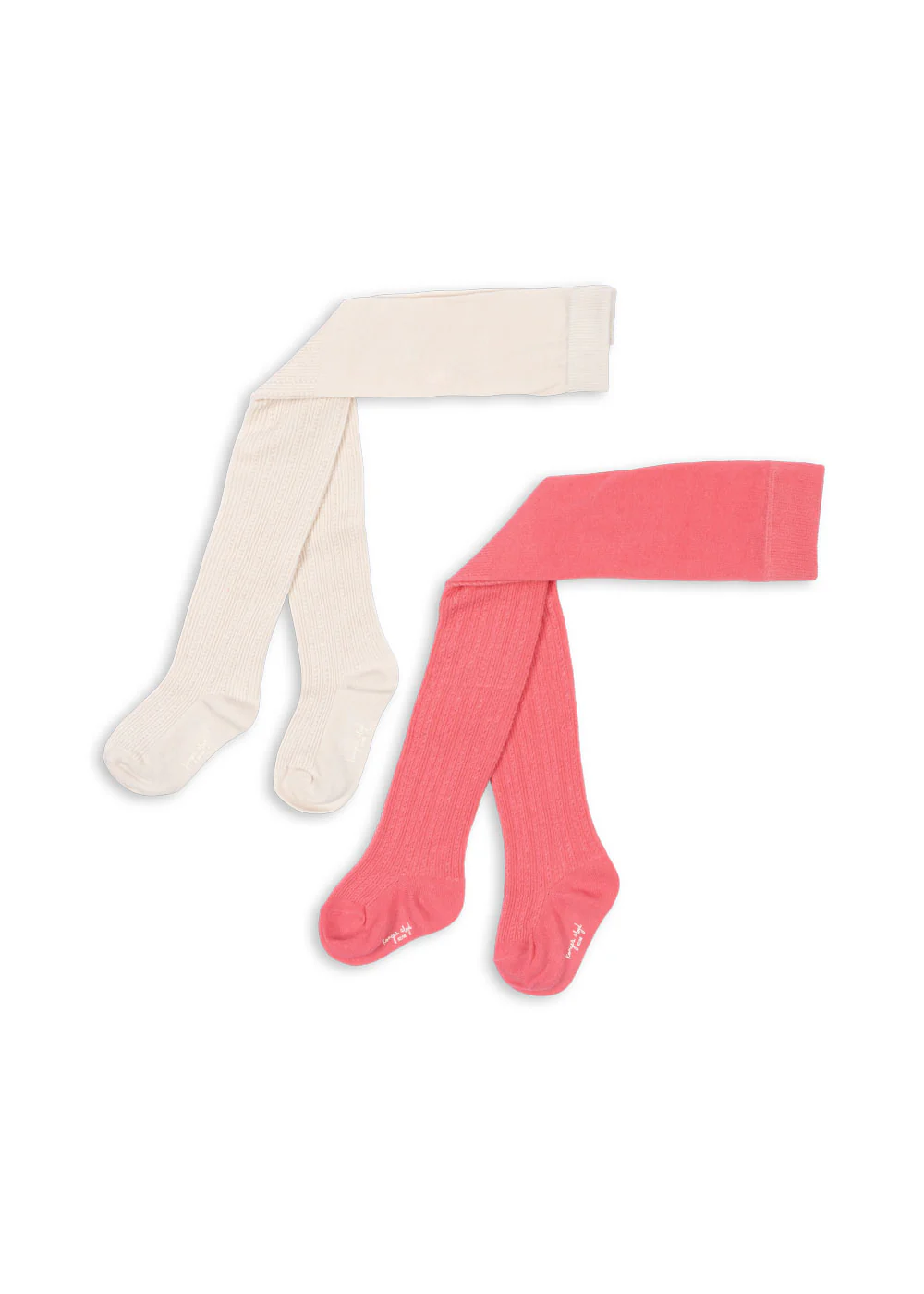 2 pak strømpebukser - BEIGE\/ROSE - 80\/86