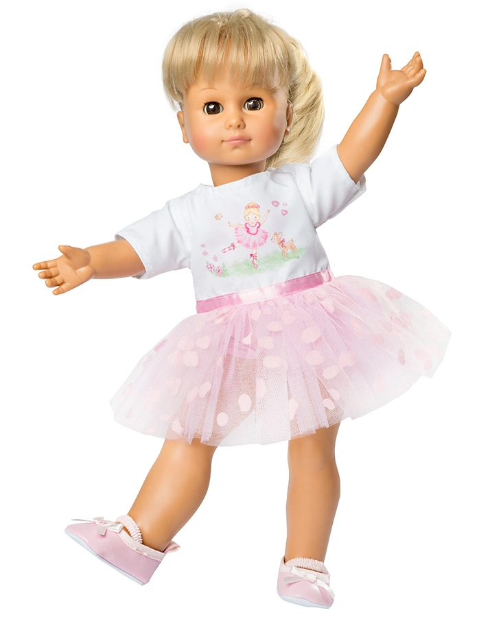 Puppenkleidung BALLERINA-KLEID „MARIA“ (35-45cm) in rosa