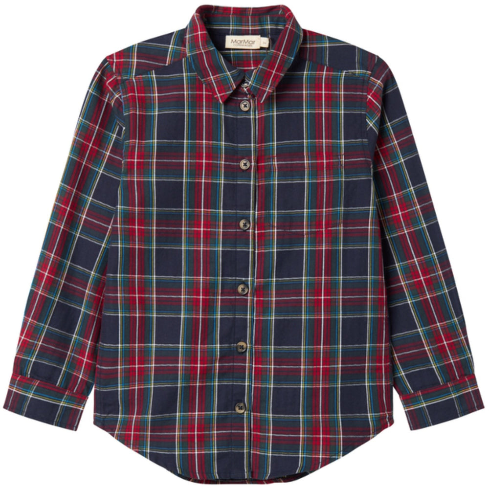 Køb MarMar Check Pilot Navy Check Tommy Skjorte