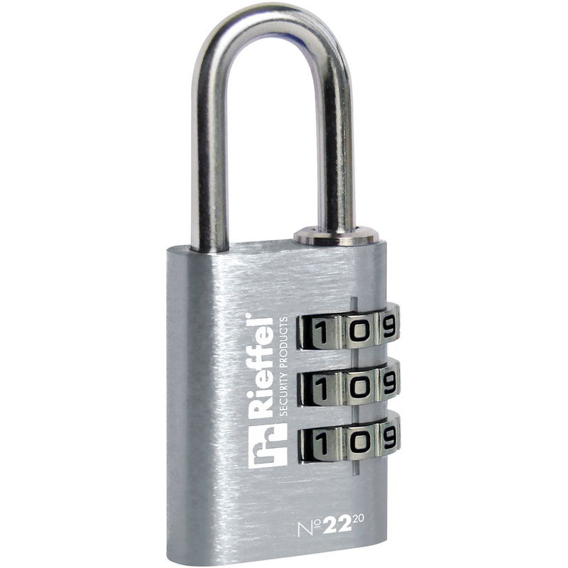 Rieffel Zahlenschloss Nº22, 2.1 x 0.3 x 4.2 cm, silber
