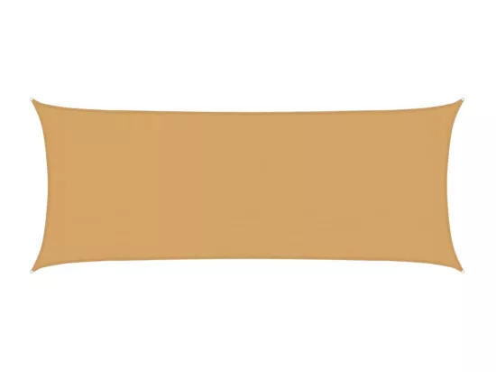 Voile d'ombrage 160 g/m² rectangulaire sable 2x5 m PEHD
