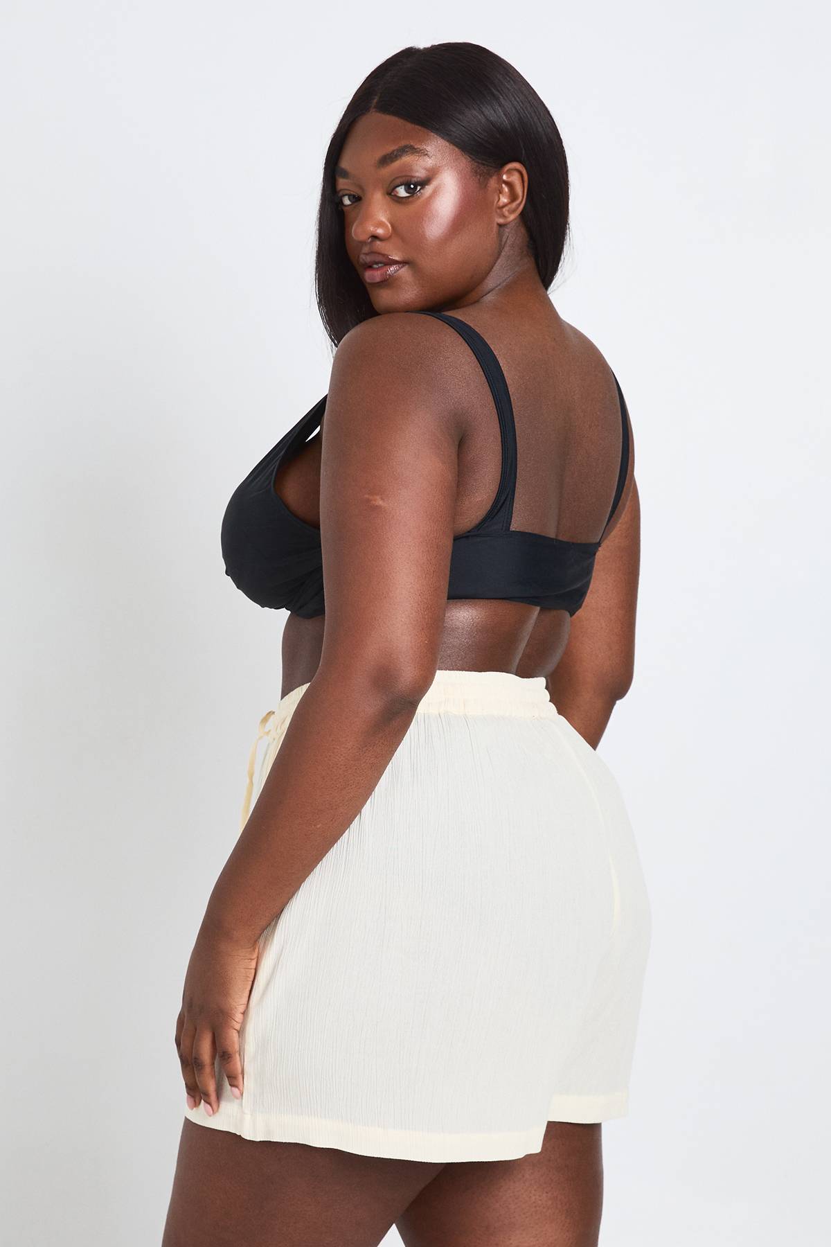 boohoo Short De Plage Texturé Grande Taille