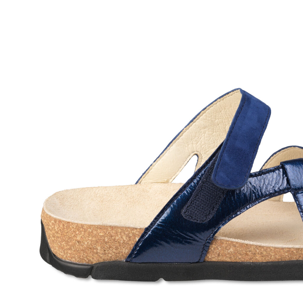 DAMEN - Zehenpantolette BEJA blau Lack