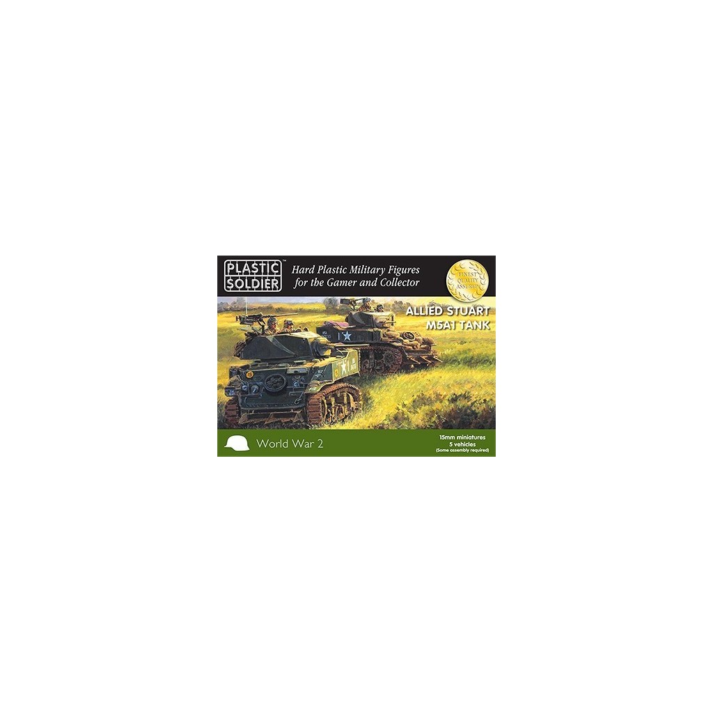 15mm WW2 Allied M5A1 Stuart Tank