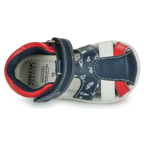 Geox - B ELTHAN BOY - Marine / Rouge / Blanc