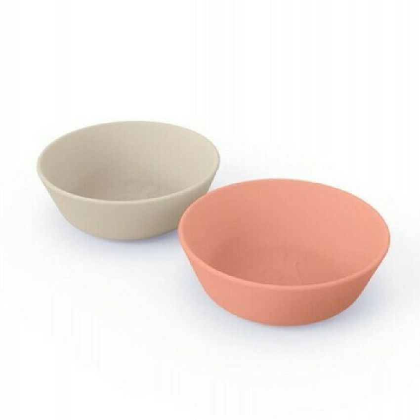 BOL KIDDISH BOWL 2-PACK RAFFI SAND/CORAL - Ecru