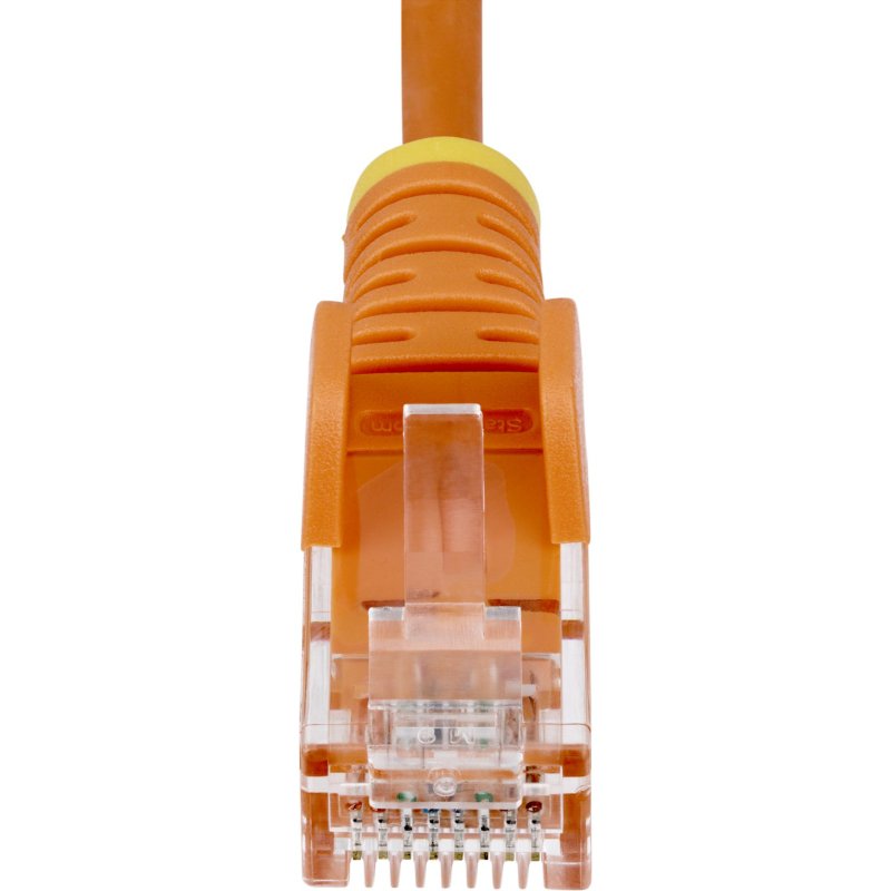 StarTech.com Câble Ethernet CAT6 Orange Fin de 5m, Sans Accroc, 100W PoE, UTP, LSZH, Fil de Cuivre Pur 28AWG, Cordon Patch Réseau RJ45 avec Serre-Câble, Contrôlé Fluke